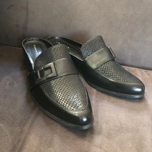 Tahari Black “Lynn” Mules- Size 9